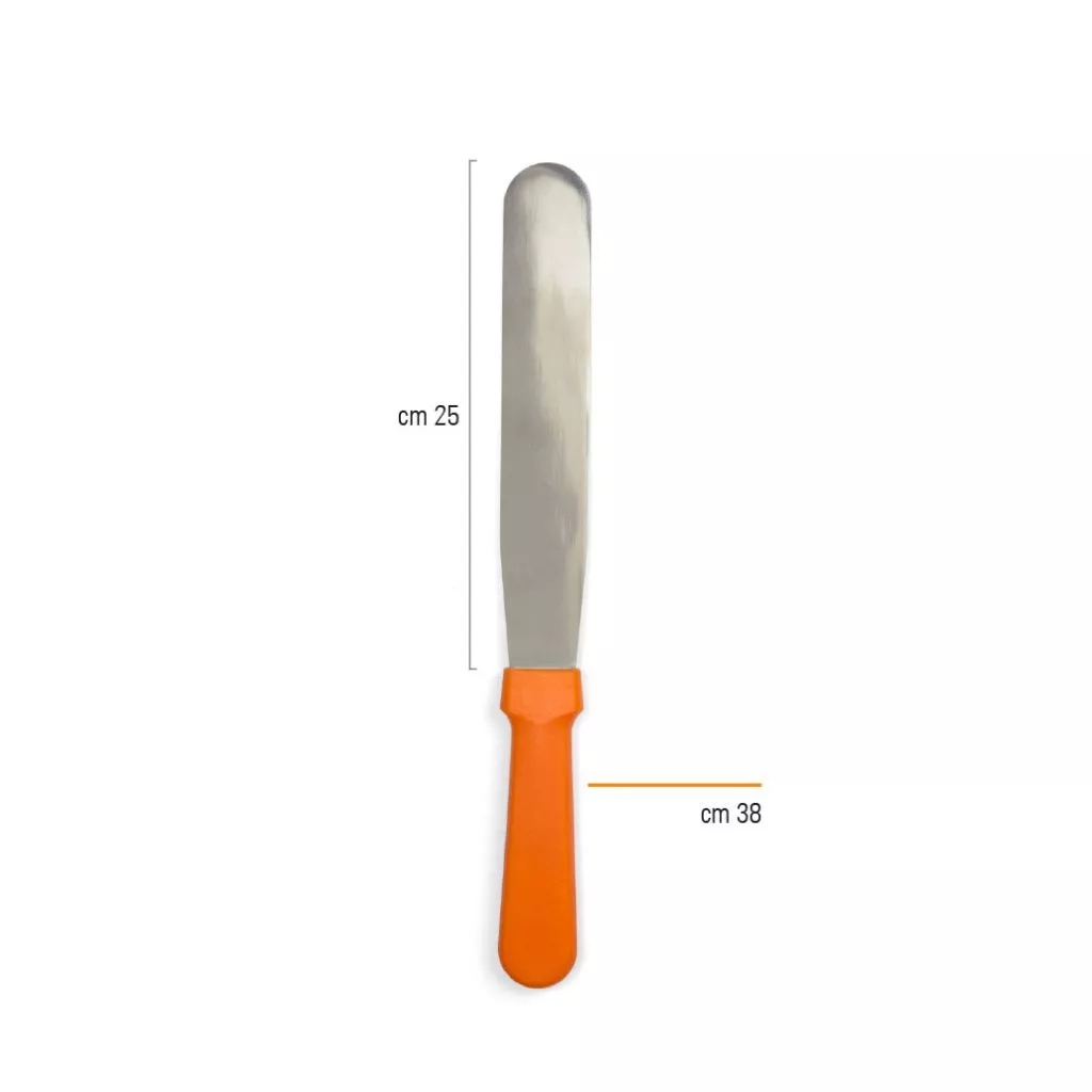 Spatula din inox cu Maner Plastic 38cmx25cm 0271012 DER