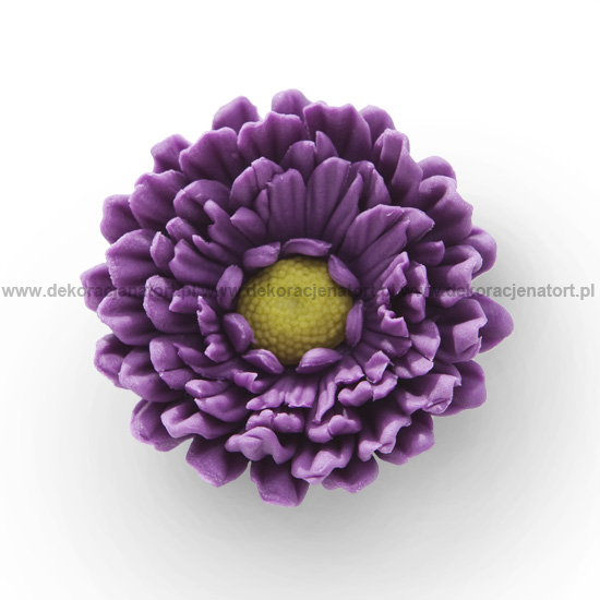 Decoratiuni din zahar Gerbera mov, d60mm h25mm, 1 buc 052211 GPC