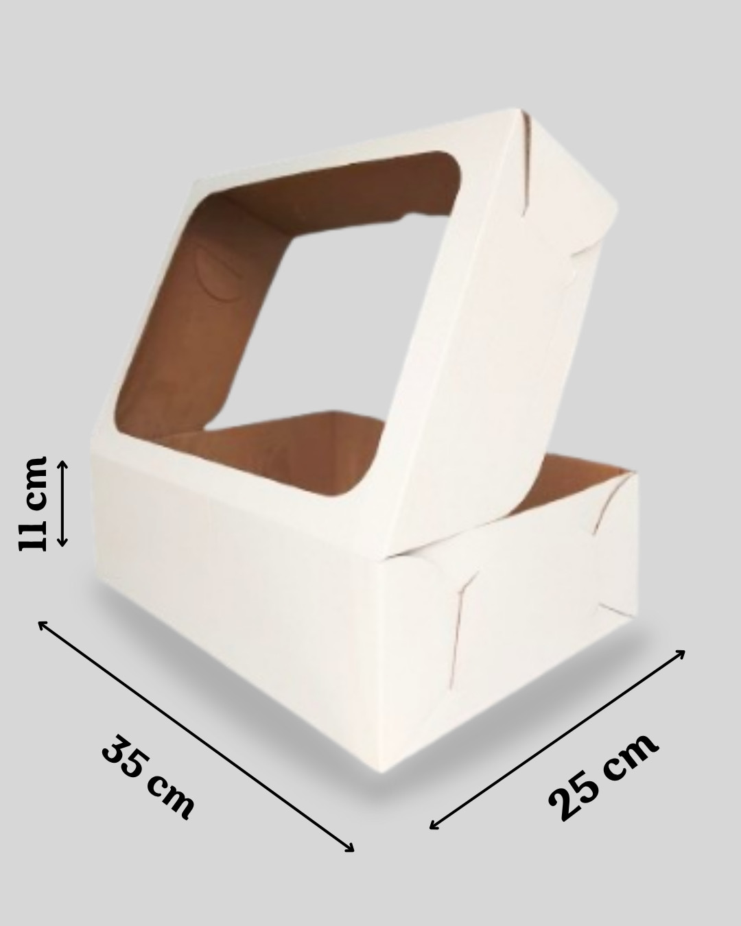 Cutie pentru tort rigida cu fereastra 35x25x11 cm  GustaPro