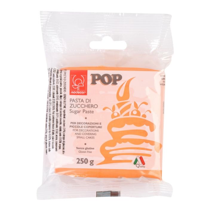 Pasta de zahar Pop portocalie 250g 25326 MOD