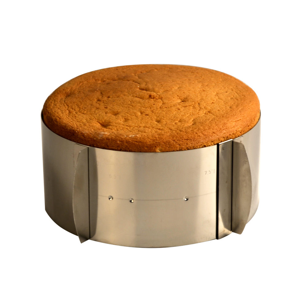 Регулируемая круглая форма из нержавеющей стали B 8,5 Д : 15-30 см 51018 CSL