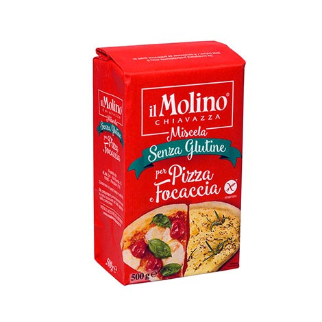 Amestec pentru focaccia si pizza fara gluten 500g, Molino Chiavazza 8 % TVA