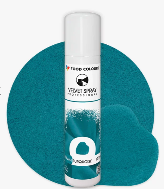 Colorant spray alimentar VELVET TURCOAZ 100ml  V33b-N-1 FC