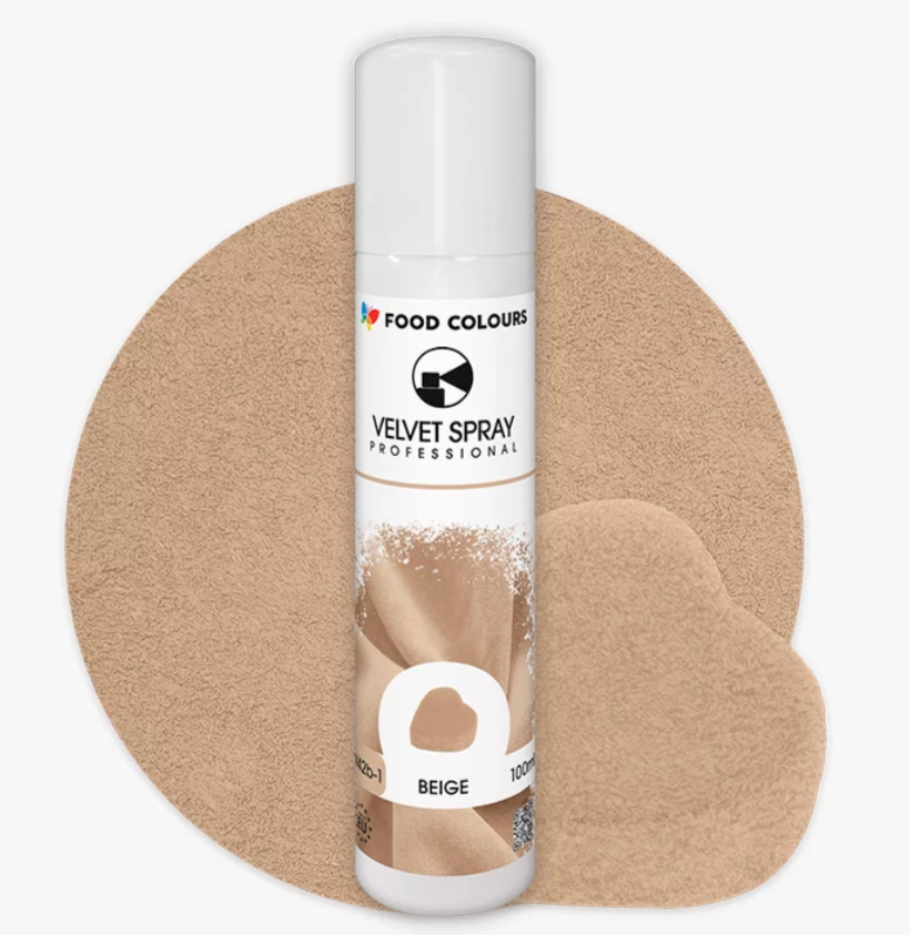 Colorant spray alimentar VELVET BEJ 100ml  V42b-1  FC
