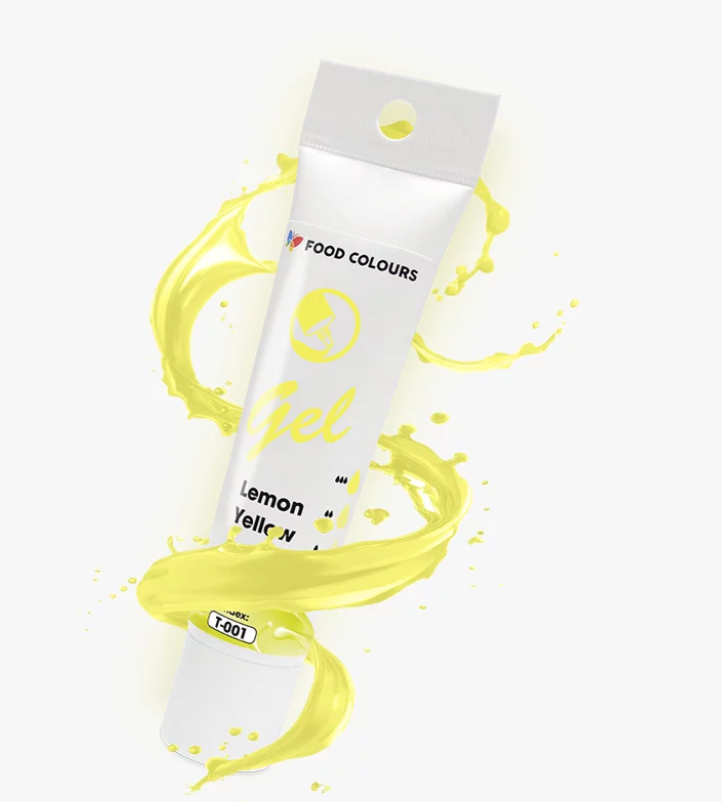 Colorant alimentar în gel Galben lămâie 30g T-001  FC