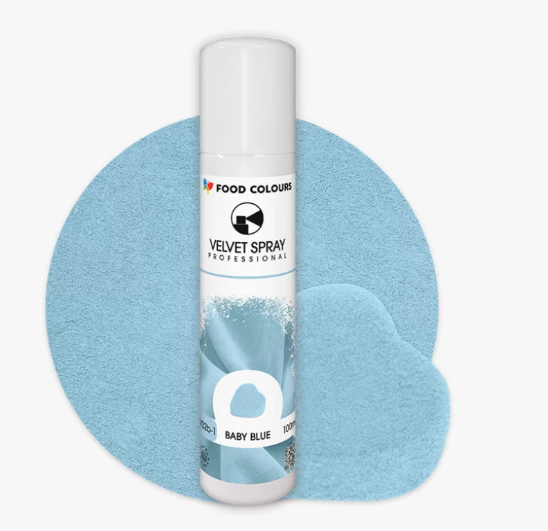 Colorant spray alimentar VELVET ALBASTRU DESCHIS 100ml  V32b-1  FC