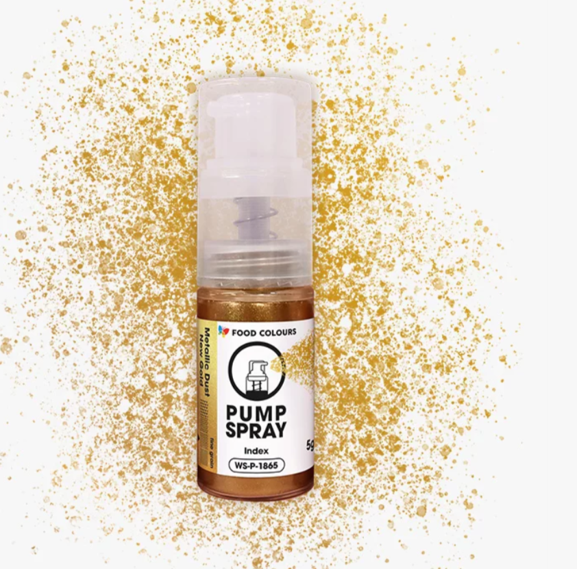 Colorant alimentar Metalic Pump Spray NEW GOLD  5G WS-P-1865 FC