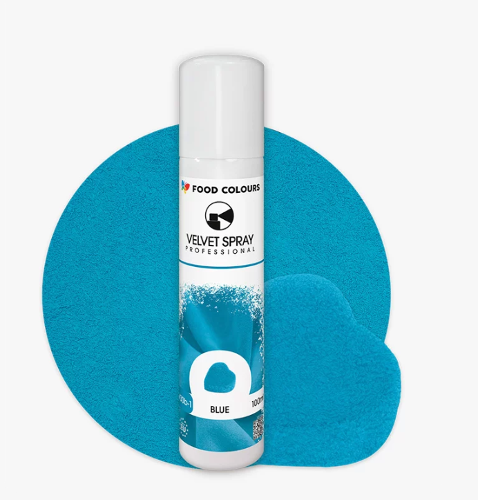 Colorant spray alimentar VELVET ALBASTRU 100ml  V30b-1 FC