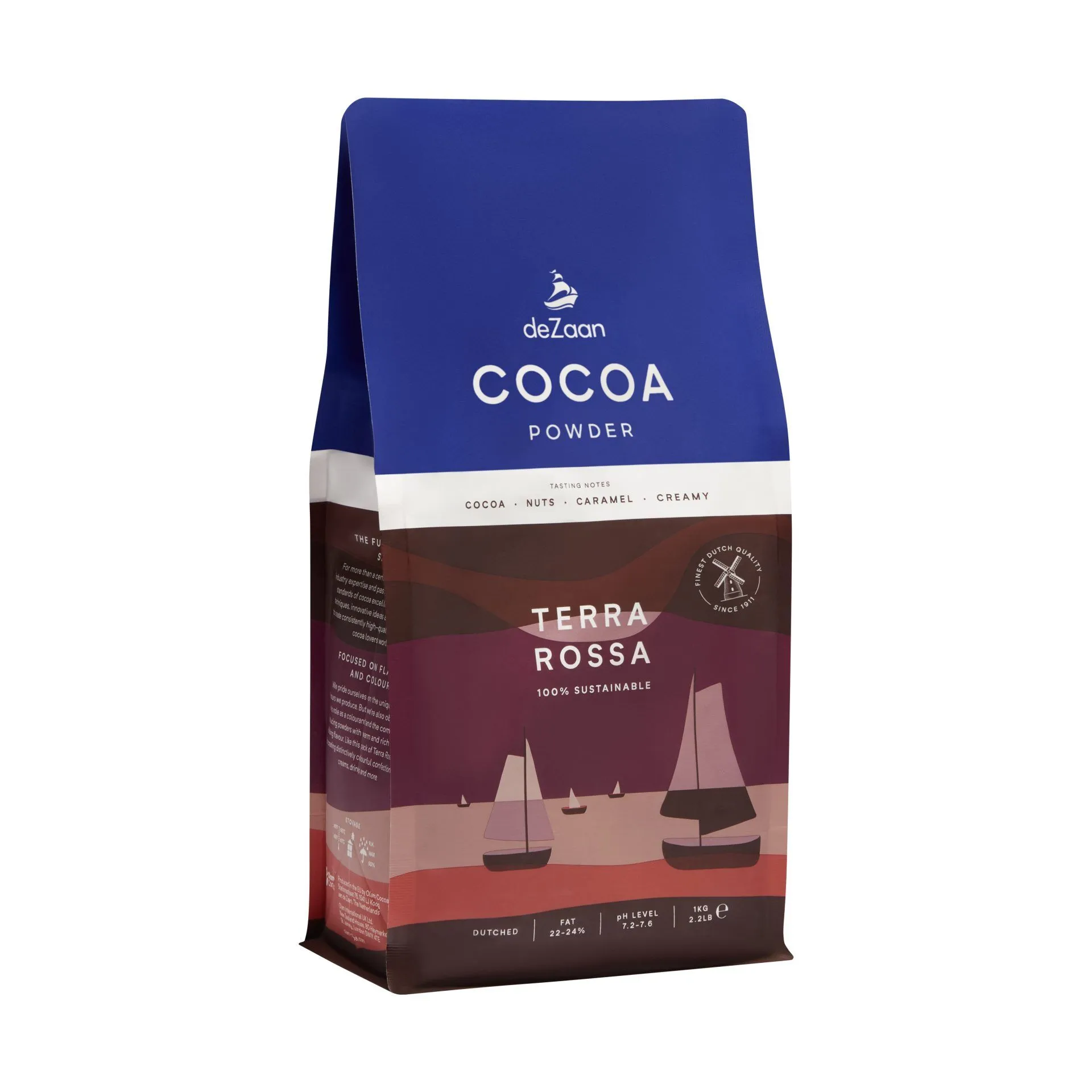 Cacao pudra alcalinizata Terra rossa  22-24% grasime, punga 1kg deZaan