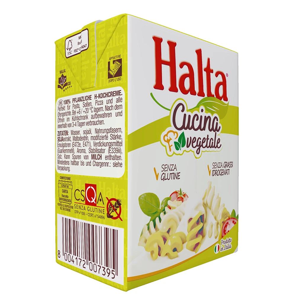 Crema vegetala pentru gatit 25% HALTA CUCINA, 200ml 0724 Ipsa