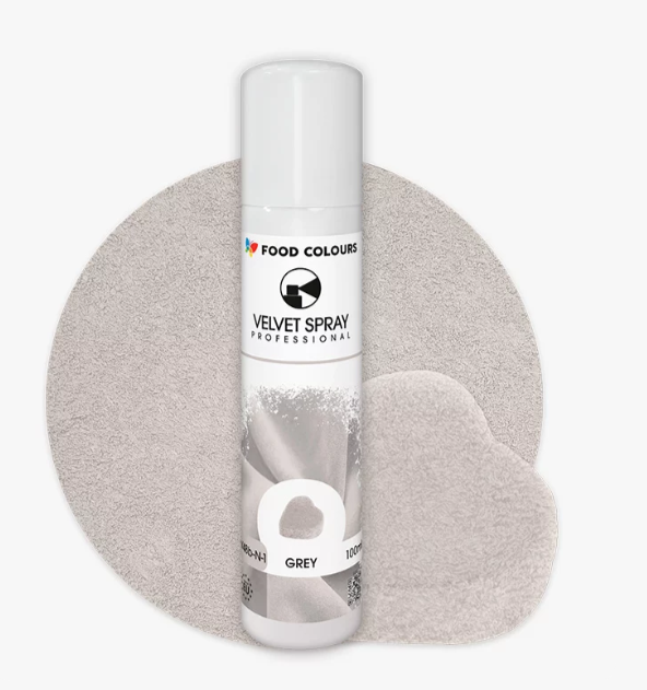 Colorant spray alimentar VELVET GRI 100ml  V48b-N-1  FC