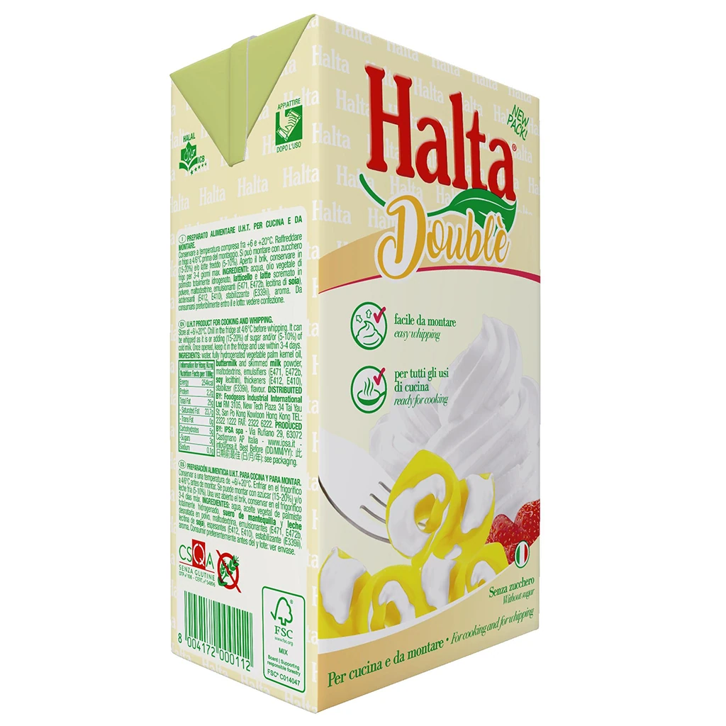 Crema vegetala cu aplicatie dubla 25% HALTA DOUBLE, 1L 0728 Ipsa