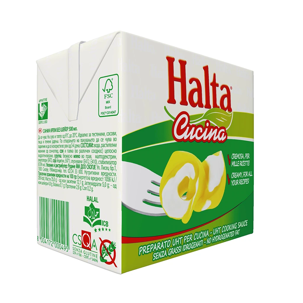 Crema vegetala pentru gatit 25% HALTA CUCINA, 500ml 0726 Ipsa