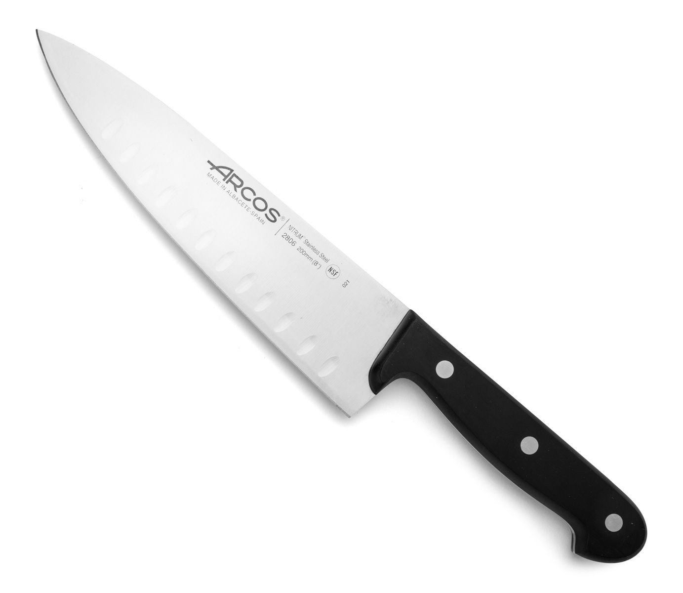 Cutit profesional negru, Chef´s Knife, lungime 20cm, Arcos