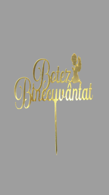 Sticla organica aurie Botez binecuvantat 3335 SGM