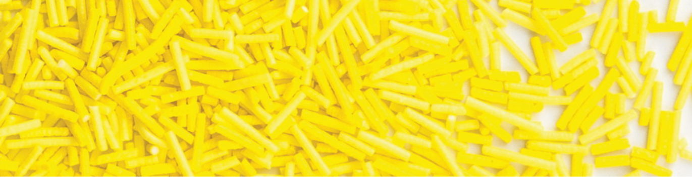 Decoratiuni din zahar bastonase galbene 100gr 70218 GPR