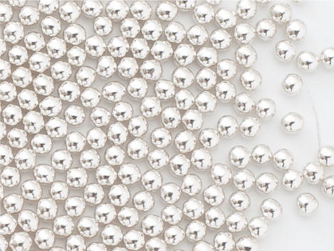 Perle din zahar PERLE ARGINTII 1mm 100g GPR