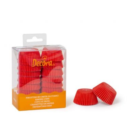 Set 200 forme de copt muffin BON BON ROSIE 27x17 MM 0339637 DER