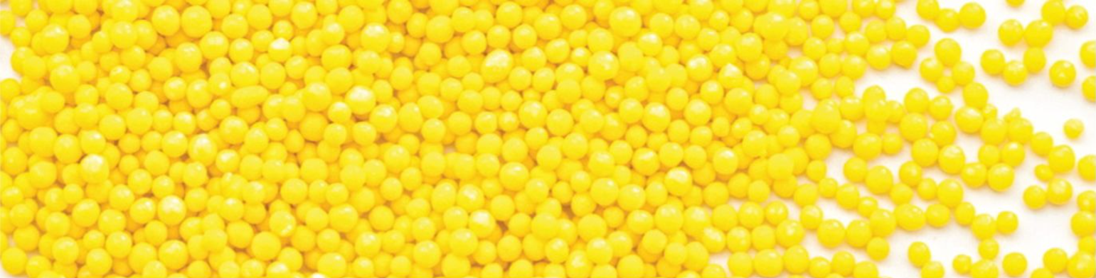 Perle din zahar galbene 2-3mm 100gr 70135 GPR