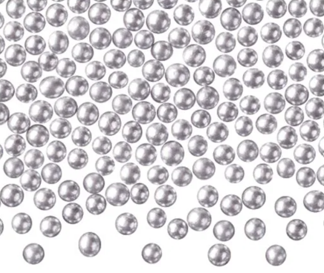 Decoratii din zahar Mergeluse ARGINTII 4 mm 100g GPR