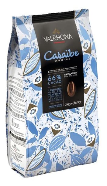 Ciocolata neagra 66% CARAIBE, 3 KG, Valrhona