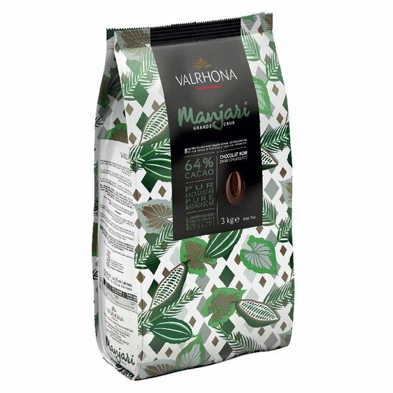 Ciocolata neagra 64% MANJARI, 3 KG, Valrhona