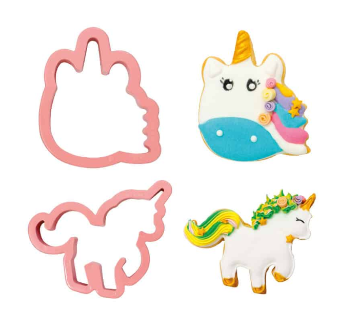Decupatoare pentru biscuiti Magic Unicorns 2 in set 0255070 DER