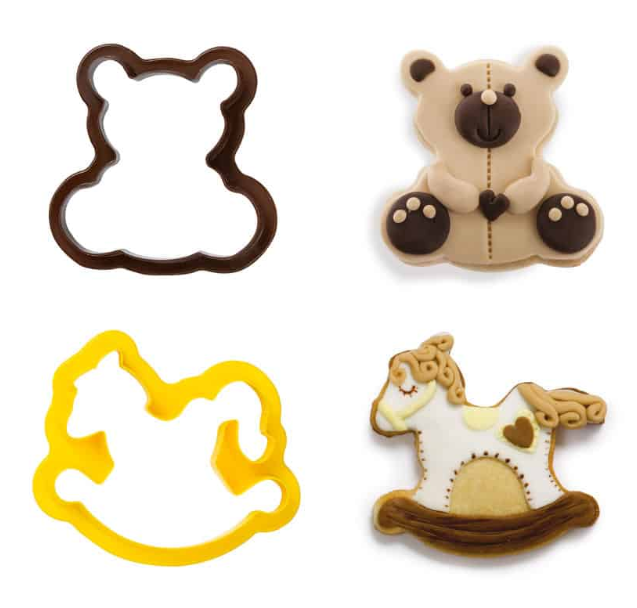 Decupatoate din plastic TEDDY BEAR 2 buc/set 0255195 DER