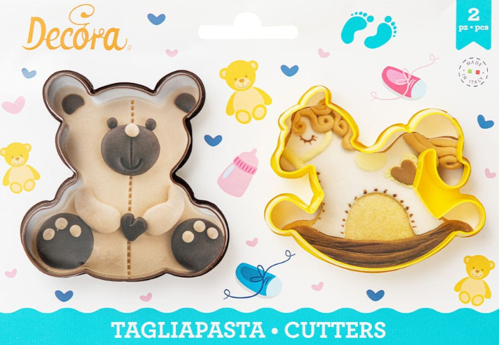 Decupatoate din plastic TEDDY BEAR 2 buc/set 0255195 DER