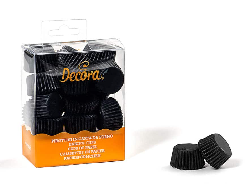 Set 200 forme de copt muffin BON BON NEGRU 27x17 MM 0339640 DER