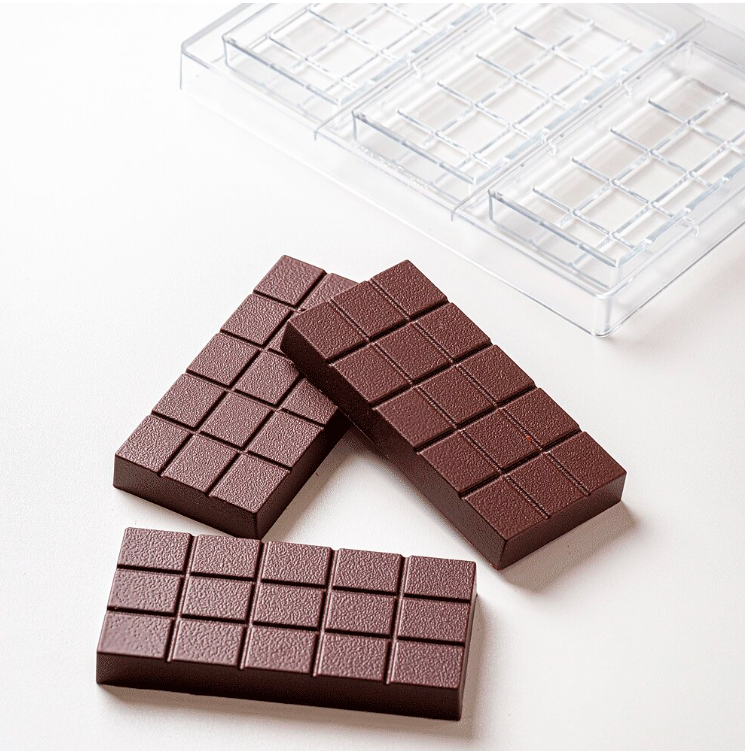 Forma din policarbonat ciocolata 155 x 75 h 20 mm 3 buc MA2034 Martellato