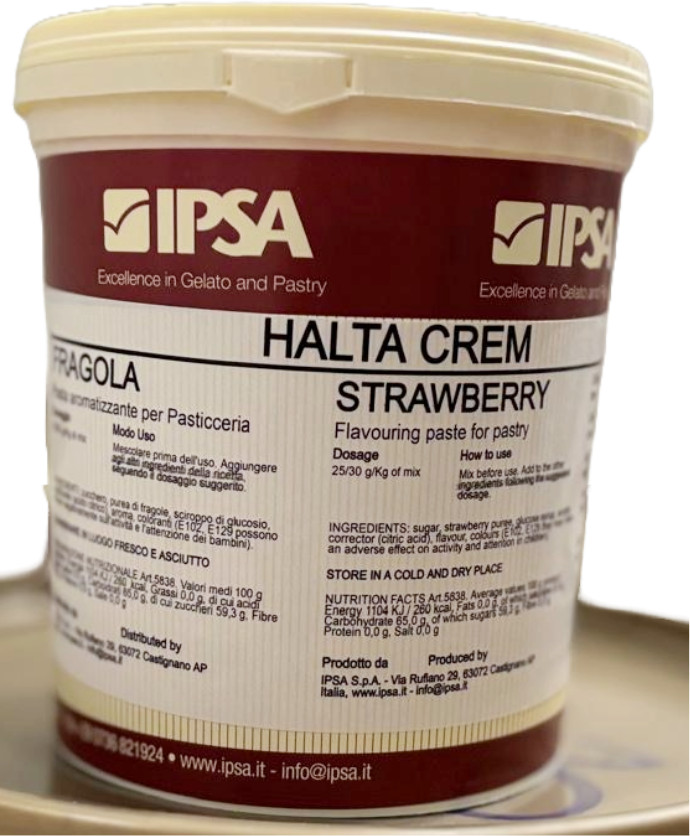 Pasta aromatizanta capsuna  HALTA, 1,2kg, 5838 Ipsa