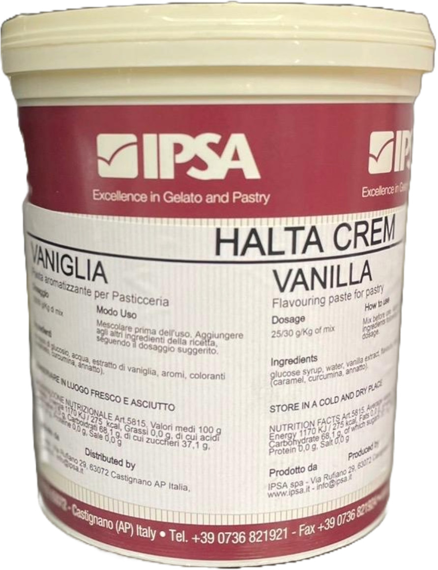 Pasta aromatizanta vanilie HALTA, 1,2kg, 5815 Ipsa