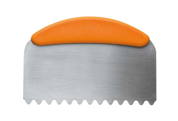 Spatulă cu lamă ondulată din inox, 22,5x11 cm, 0271028 Decora