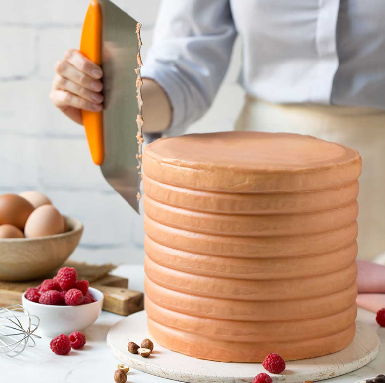 Spatulă cu lamă ondulată din inox, 22,5x11 cm, 0271028 Decora