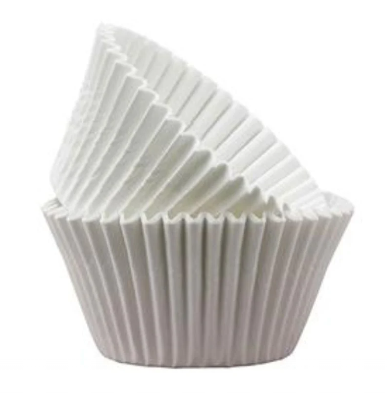 Forme de copt pentru muffin albe 50x32H mm, 96 buc