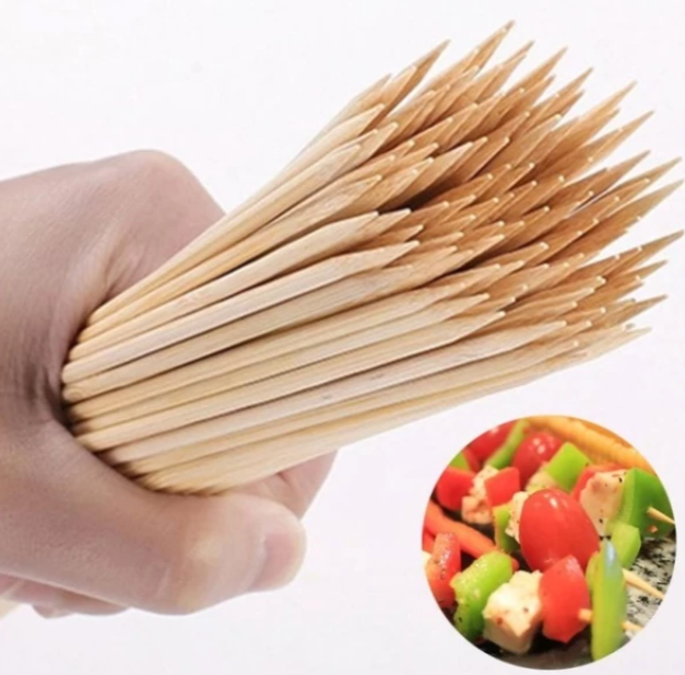 Ace pentru frigarui din lemn 20cm, set 100 buc, Gustapro