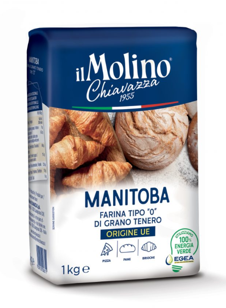 Faina din grau Tip 0 Manitoba rossa 1kg, Molino Chiavazza