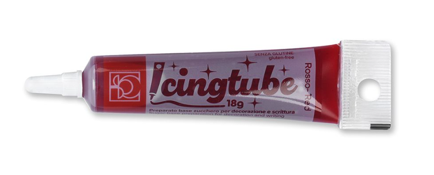 Glazura icing rosu, tub cu aplicator, 18 g 23382 Modecor