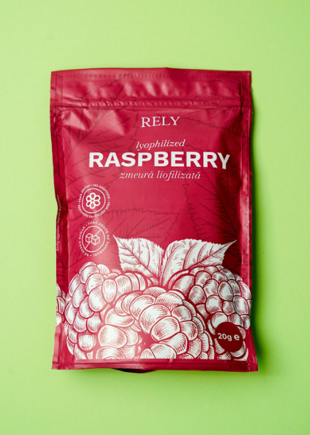 Zmeură liofilizată întreagă 20g Rely