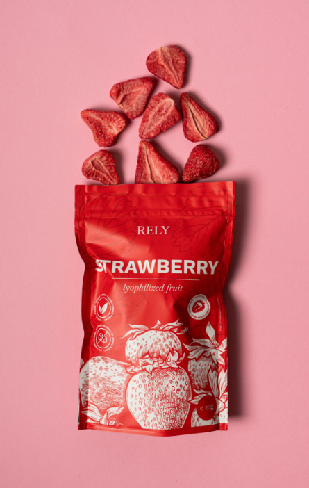 Căpșuni liofilizate felii 18g Rely