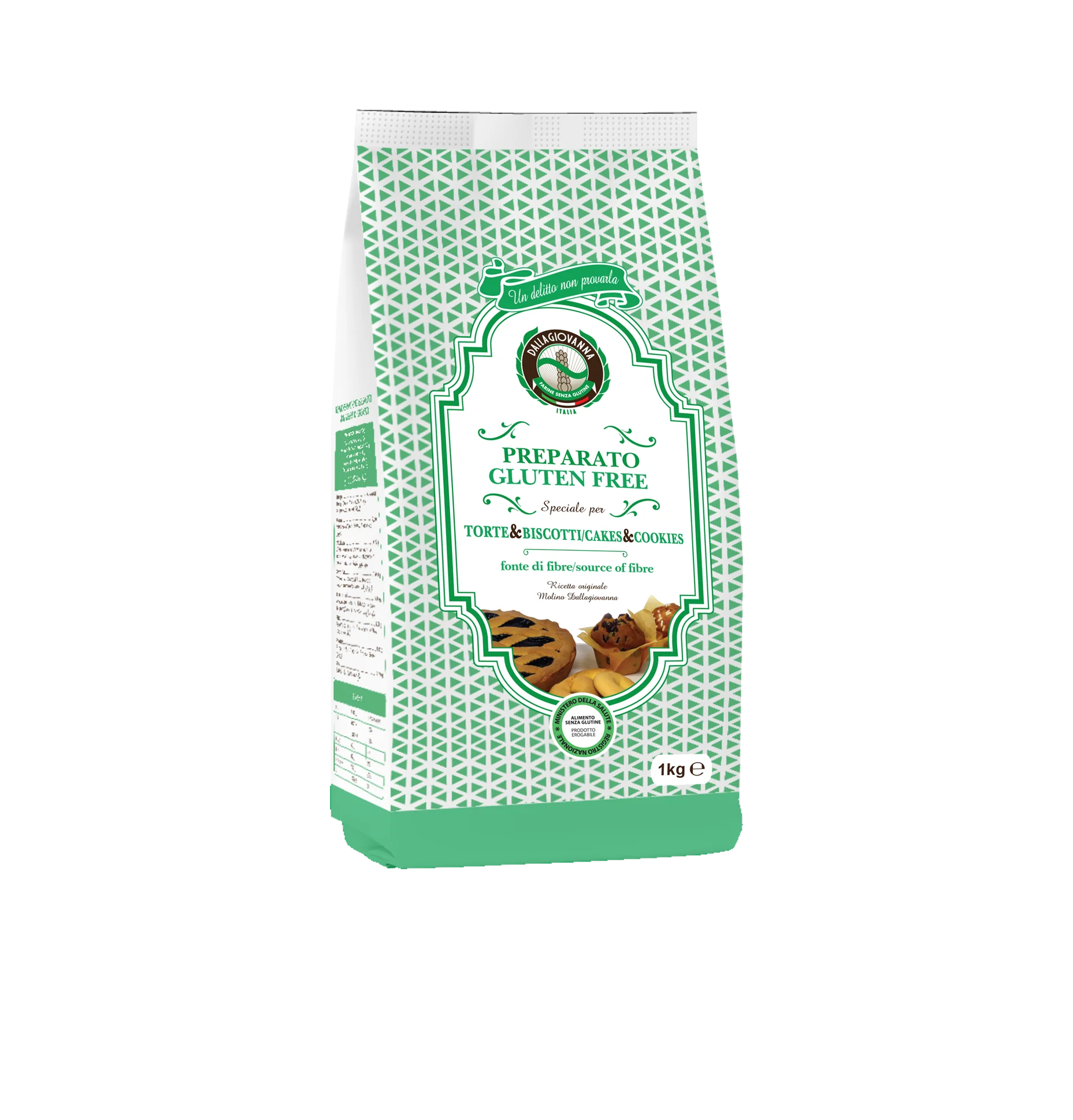 Mix fara gluten biscuiti, 1 kg Molino Dallagiovanna