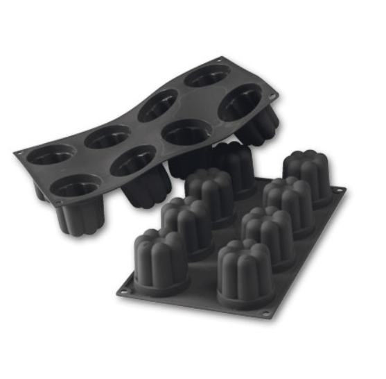 Forma din silicon bavareza neagra, D5,7xH5,7 cm 30SF051 Martellato