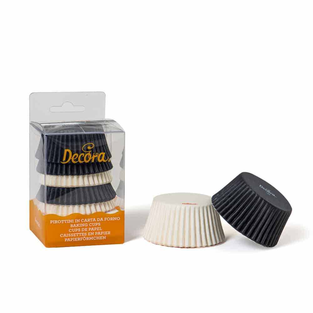 Chese albe/negre din hartie 50x32mm (set 75 buc) 0339748 DER