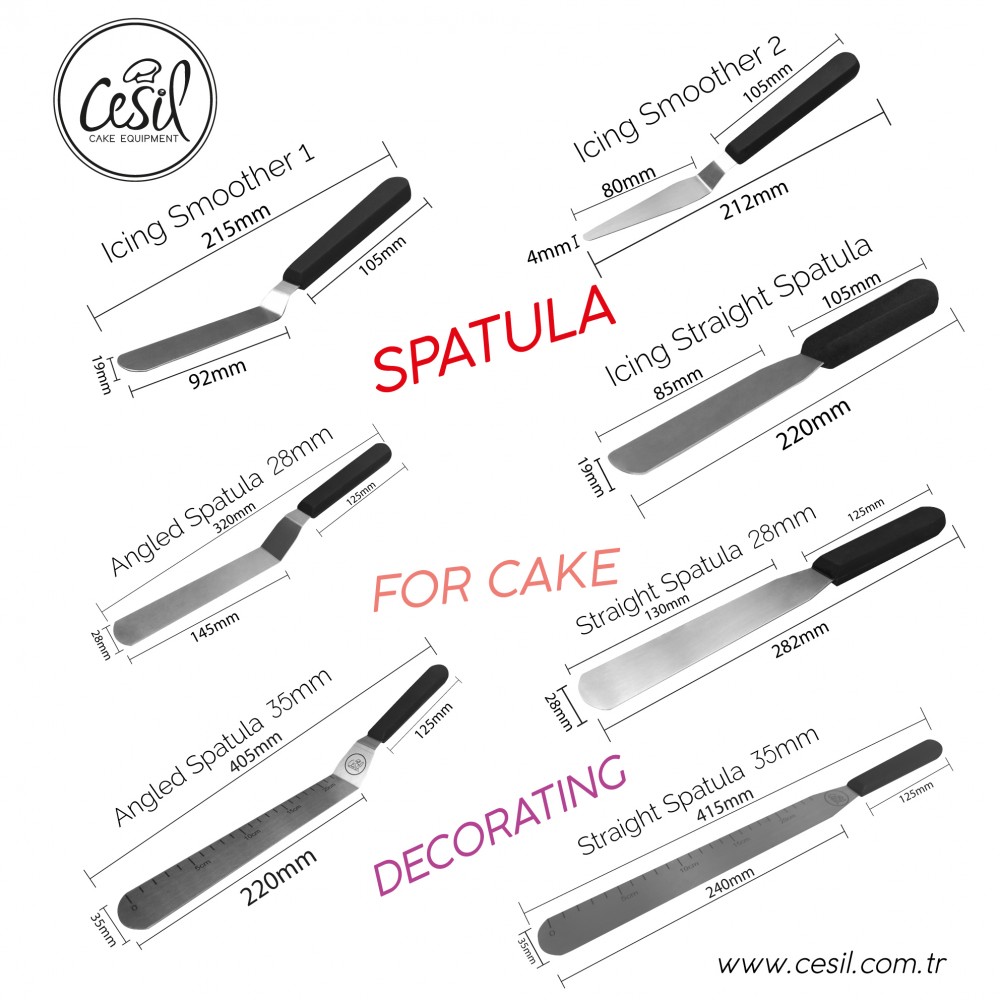 Spatula metal pentru icing Smoother 2 (15mm) 52081 CSL