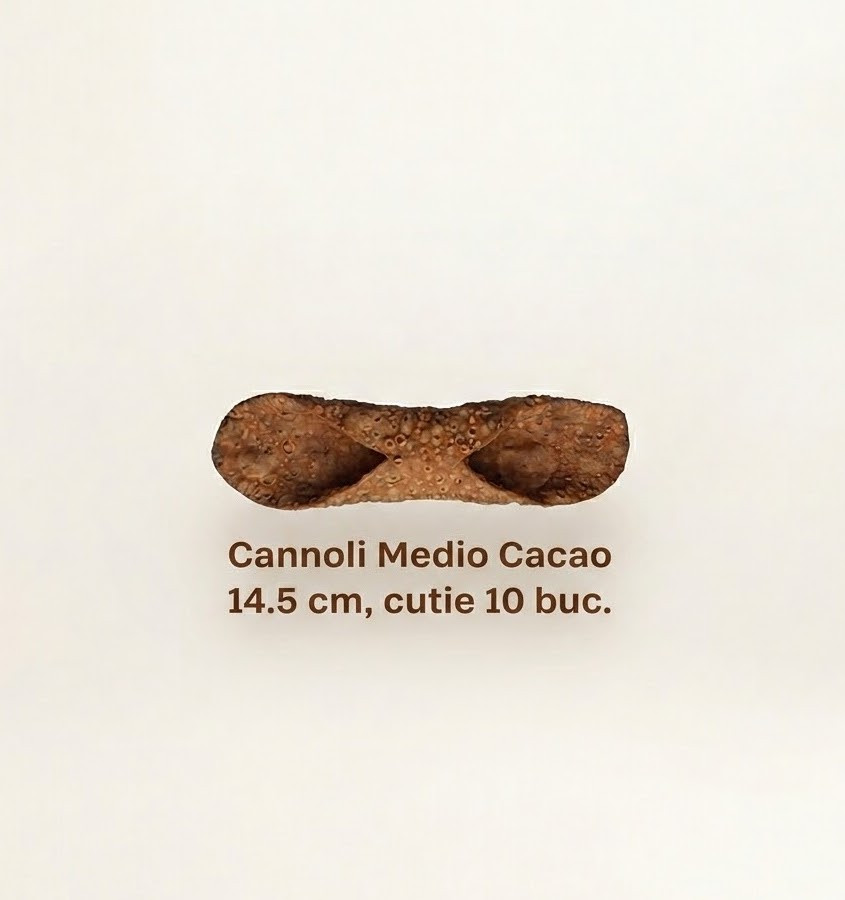 Coji cannoli medio cacao 14.5 cm, cutie 10 buc Palermitana