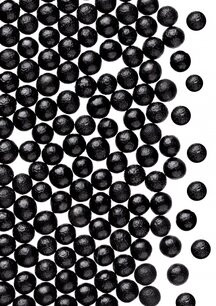 Perle din zahar NEGRE 4mm 100g GPR