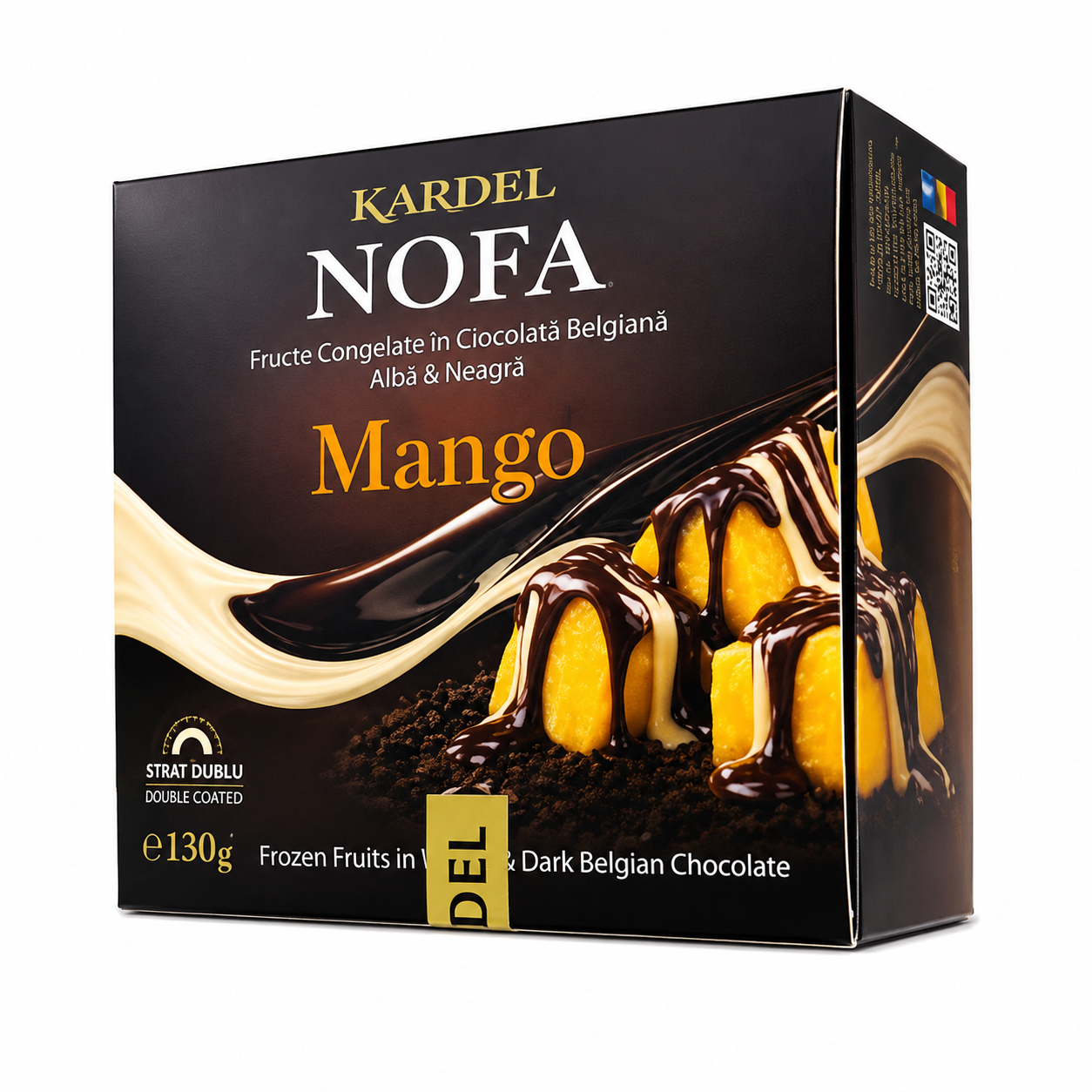 Mango congelat in ciocolata, 130 g Nofa