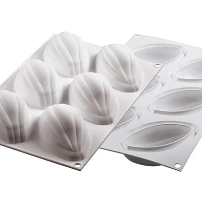 Forma silicon Cacao 12 cavitati + decupator, 10.2 x 5.7 x H 4.2 cm Silikomart