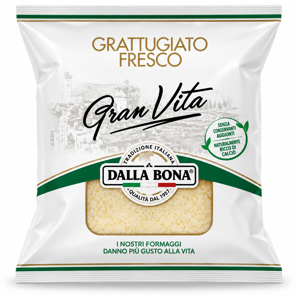 Branza tare maturata Italia razuita Gran Vita 1 kg Dalla Bona